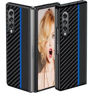 Case for Galaxy Z Fold 3, Shockproof Protective Scratch Galaxy Z Fold 3 (Blue)